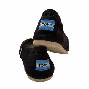 TOMS Black On Black Women's Canvas Classics SZ 7.5